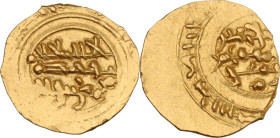Palermo. Califfi Fatimidi, al-Hakim bi-Amr Allah (386-411 AH / 996-1021 DC). Robai o 1/4 Dinar, zecca di Siqilliya (Palermo), data non visibile. D/ Le...