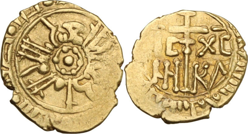 Palermo. Ruggero II (1105-1154). Tarì, dopo il 1140. D/ Legenda circolare, sul p...