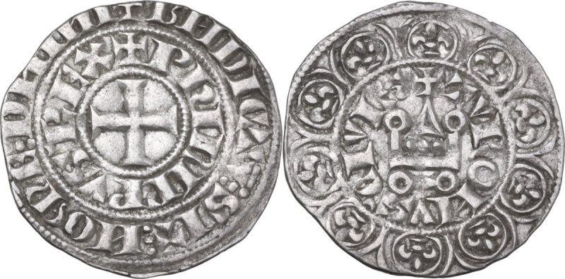 France. Philip IV the Fair (1285-1314). Maille tierce a l'O rond. Duplessy 219E....