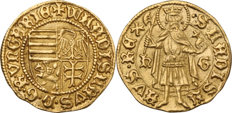 Hungary. Wladislaw I Jagiello (1440-1444). Goldgulden, Hermannstadt mint. Huszár...