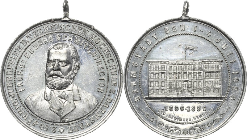 Akademien, Schulen, Universitäten
Darmstadt Zinnmedaille 1886 (O. Bergmann) 50 ...