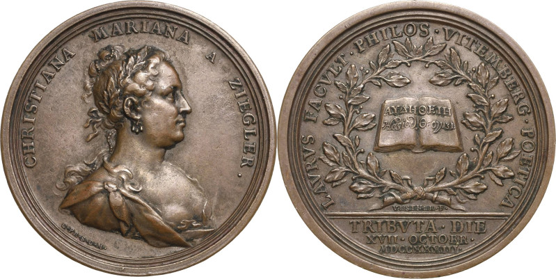 Akademien, Schulen, Universitäten
Wittenberg Bronzemedaille 1733 (Vestner) Chri...