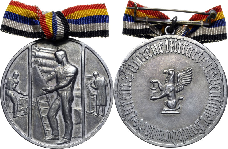 Buchdruck
 Silbermedaille o.J. (Morin) Preismedaille des Deutschen Buchdrucker-...