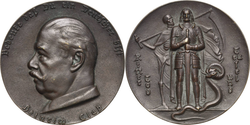 Drittes Reich
 Bronzegussmedaille o.J. (unsigniert) Der rechtsnationale Politik...