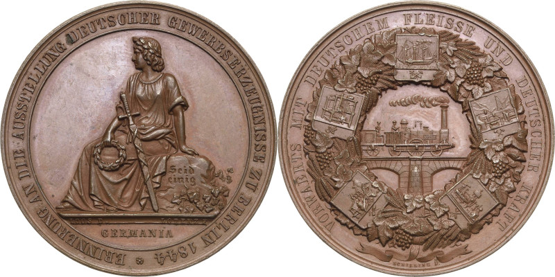 Eisenbahnen
 Bronzemedaille 1844 (H. Lorenz/E. Schilling/Loos) Erinnerung an di...