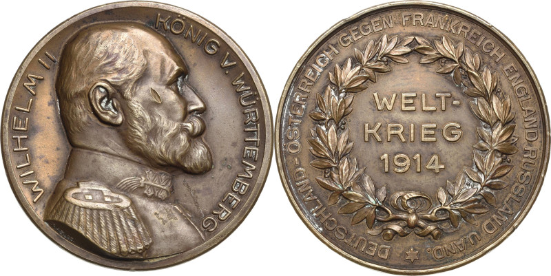 Erster Weltkrieg
 Bronzemedaille 1914 (Mayer & Wilhelm) Waffenbrüderschaft mit ...