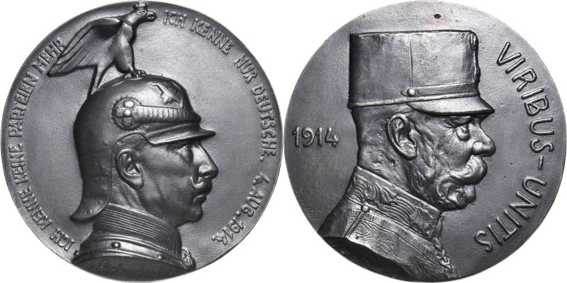 Erster Weltkrieg
 Große Bronzegussmedaille 1914 (A. Galambos) Waffenbrüderschaf...