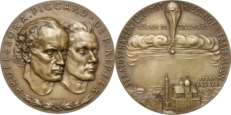 Medailleur Goetz, Karl 1875-1950
 Bronzemedaille 1931. 1. Aufstieg in die Strat...