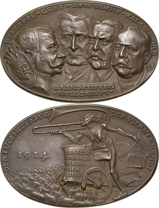 Sammlung Martin Kißkalt - Medailleur Karl Goetz
 Bronzegussmedaille 1914. Brand...