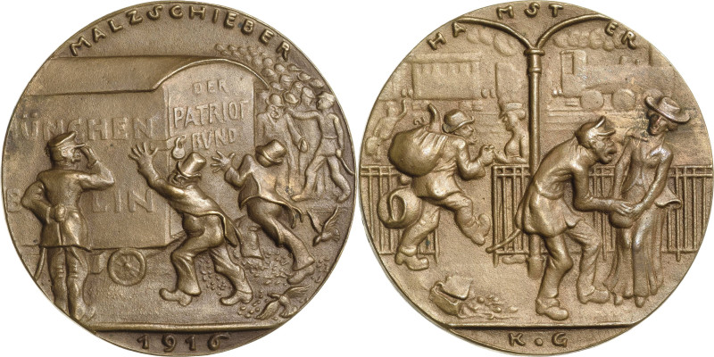 Sammlung Martin Kißkalt - Medailleur Karl Goetz
 Bronzegussmedaille 1916. Malzs...