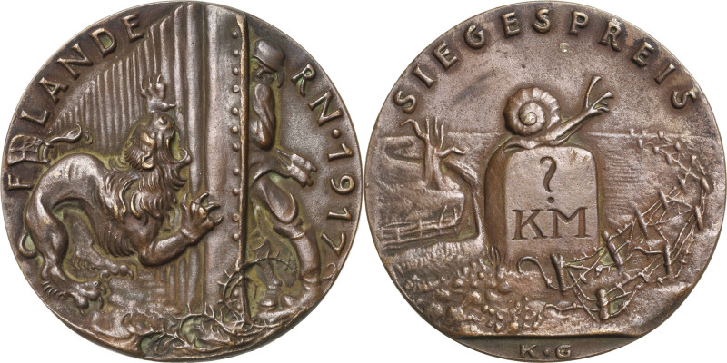 Sammlung Martin Kißkalt - Medailleur Karl Goetz
 Bronzegussmedaille 1917. Fland...