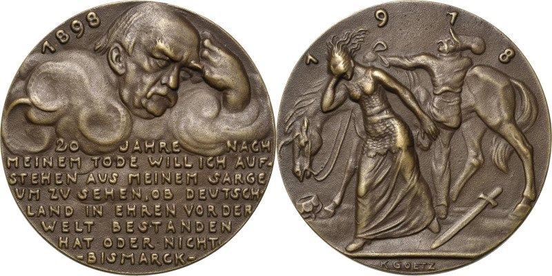 Sammlung Martin Kißkalt - Medailleur Karl Goetz
 Bronzegussmedaille 1918. 20. T...