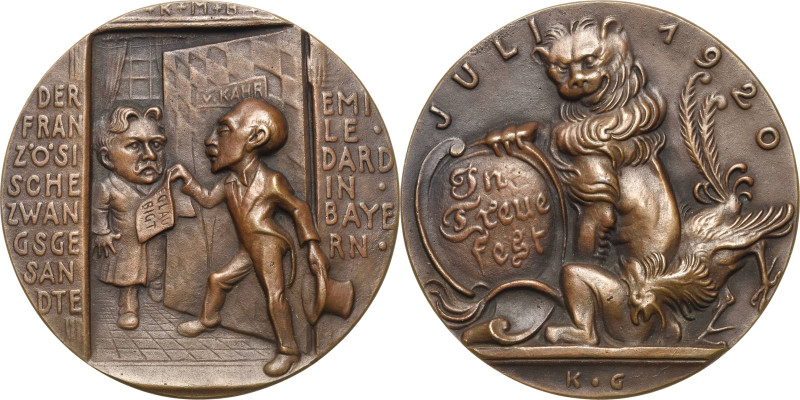 Sammlung Martin Kißkalt - Medailleur Karl Goetz
 Bronzegussmedaille 1920. Franz...