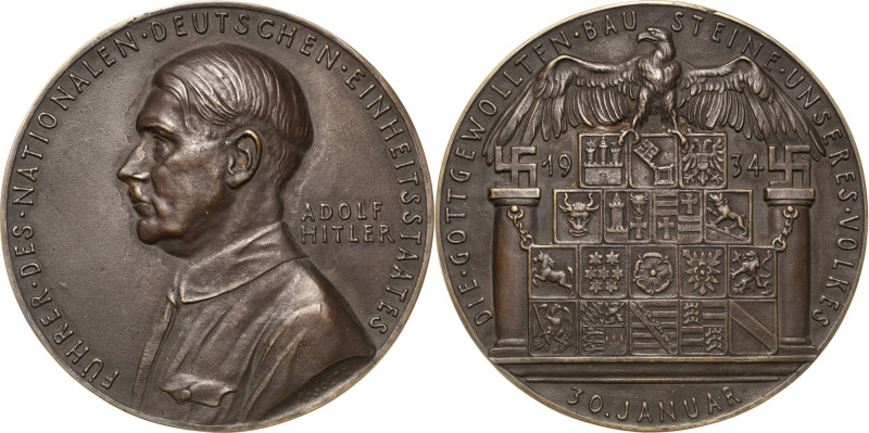 Sammlung Martin Kißkalt - Medailleur Karl Goetz
 Große Bronzegussmedaille 1934....