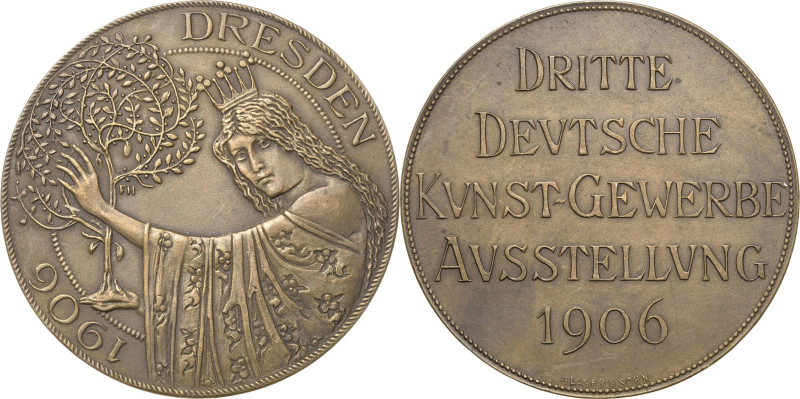 Medailleur Hörnlein, Friedrich Wilhelm 1873-1945
 Bronzemedaille 1906 (Glaser &...