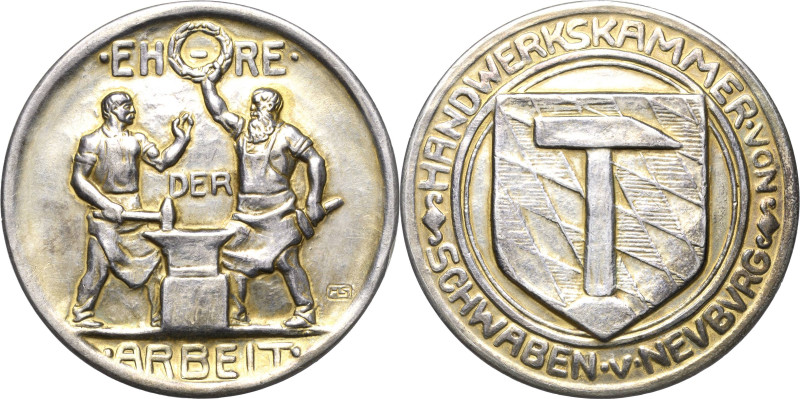 Medailleur Schwegerle, Hans 1882-1950
 Silbermedaille o.J. (1909). Auszeichnung...