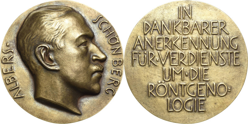 Medicina in nummis
 Bronzegussmedaille gestiftet 1932. Albers-Schönberg-Medaill...