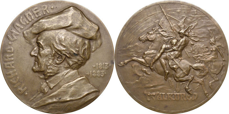 Personenmedaillen
Wagner, Richard 1813-1883 Bronzemedaille 1902 (B.H. Mayer) Ri...