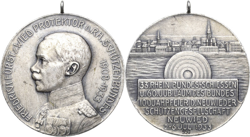 Schützenmedaillen
Neuwied Silbermedaille 1933. 33. Rheinisches Bundesschießen, ...