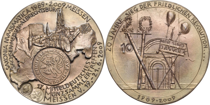 Güttler, Peter Götz *1939 Weißmetallgussmedaille 2009. Mitteldeutsches Münzsamml...