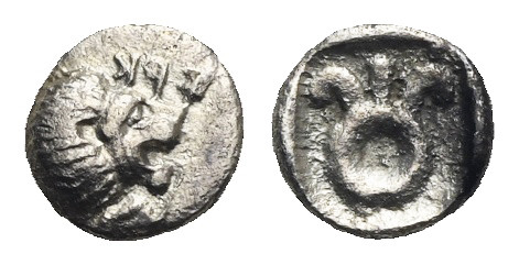 Western Asia Minor. Uncertain mint and/or dynast. 5th Century BC. Tetartemorion ...
