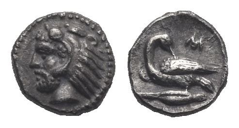 Cilicia. Mallos. Circa 385-333 BC. Hemiobol (Silver, 6.49 mm, 0.33 gr). Head of ...