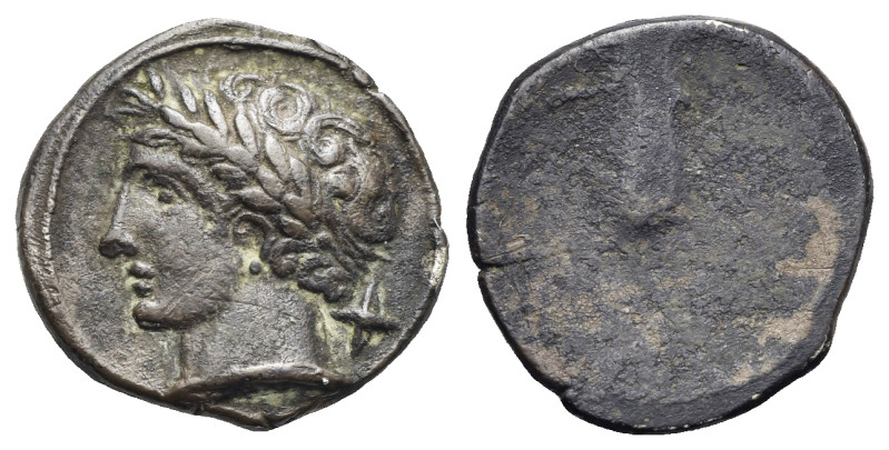 Etruria. Populonia. 10 Asses. Circa 300-250 BC (Silver, 18.16 mm, 3.16 g). Laure...