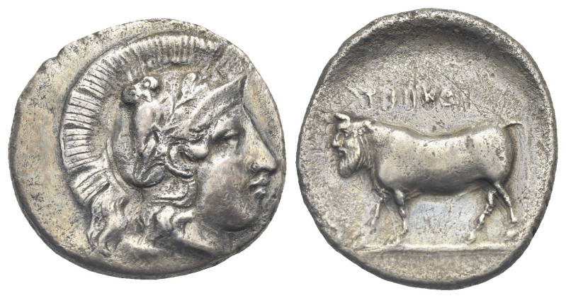 Campania. Hyria. Circa 405-400 BC. Didrachm or Nomos (Silver, 22.04 mm, 6.73 g) ...