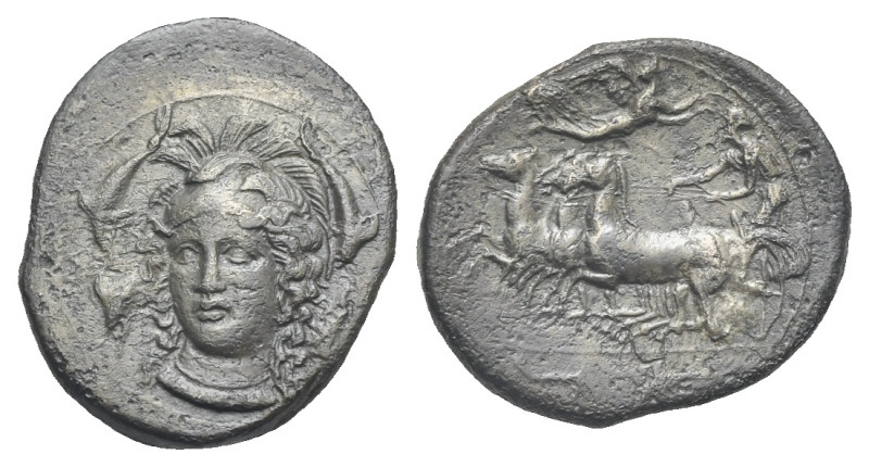 Sicily. Syracuse, Second Democracy. Circa 410-405 BC. Hemidrachm (Silver, 15.84 ...