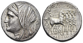 Sicily. Syracuse, Philistis, wife of Hieron II. Circa 240-216 BC. 16 Litrae (Silver, 26.81 mm, 13.59 g). Diademed and veiled head of Philistis left; b...