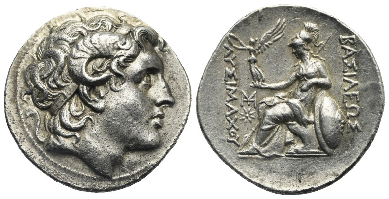 Kings of Thrace. Lysimachos. Lampsakos, circa 297-281 BC. Tetradrachm (Silver, 3...