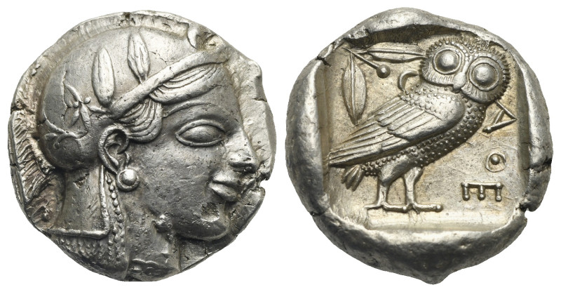 Attica. Athens. Circa 455-449 BC. Tetradrachm (Silver, 26.40 mm, 17.10 g). Head ...
