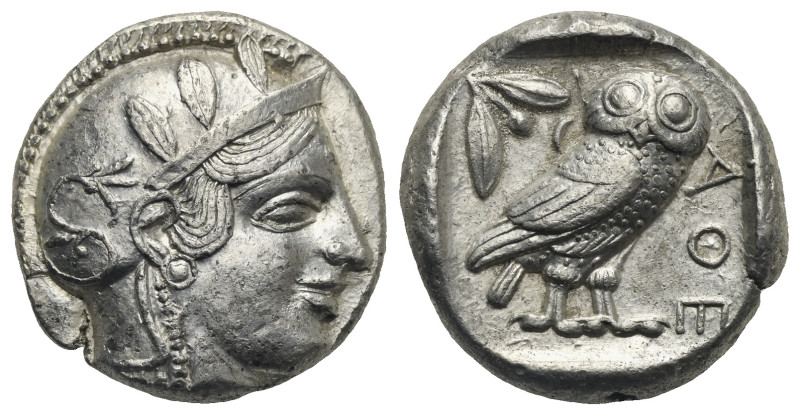 Attica. Athens. Circa 454-404 BC. Tetradrachm (Silver, 22.82 mm, 17.15 g). Head ...