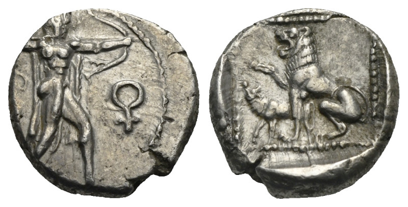 Cyprus. Uncertain king of Kition, circa 425-392 BC. Tetrobol (Silver 16.05 mm, 3...