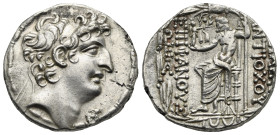 Seleukid Kings. Antiochos VIII Epiphanes (Gryphos). Antioch on the Orontes, circa 109-96 BC. Tetradrachm (Silver, 27.00 mm, 15.78 g). Diademed head of...