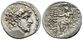 Seleukid Kings. Seleukos VI Epiphanes Nikator. Antioch on the Orontes, circa 95-94 BC. Tetradrachm (Silver, 29.00 mm, 16.01 g). Diademed head of Seleu...
