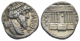 Kings of Numidia. Juba I. Utica, circa 60-46 BC. Denarius (Silver, 17.80 mm, 3.88 g) REX IVBA, diademed and draped bust of Juba right, holding scepter...