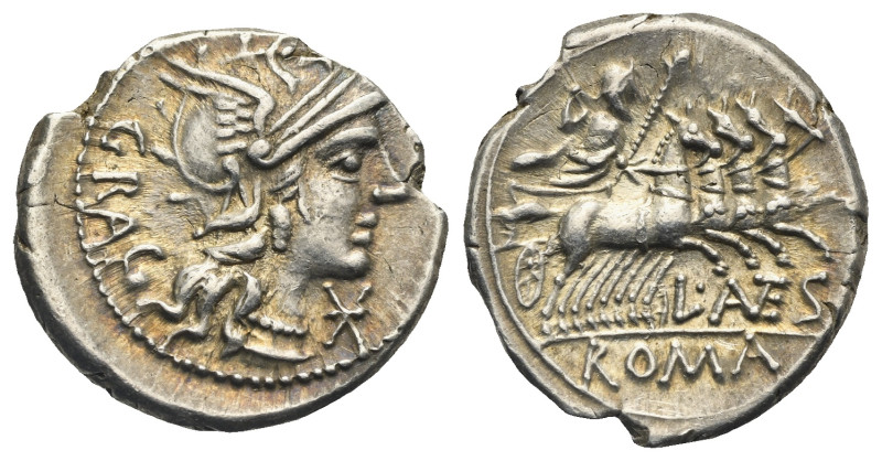 L. Antestius Gragulus, 136 BC. Denarius (Silver, 21.03 mm, 3.83 g). Rome. Head o...