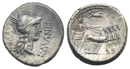 L. Cornelius Sulla Felix and L. Manlius Torquatus, 82 BC. Denarius (Silver, 17.62 mm, 3.94 g) Military mint traveling with Sulla. L MANLI T - PRO Q, h...