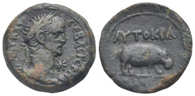 Egypt. Alexandria. Claudius, 41-54. Diobol (Bronze, 25.55 mm, 11.55 g). Dated RY 2 (= 41/42). ΤΙ ΚΛΑΥ ΚΑΙ ϹΕΒΑϹ ΓΕΡΜΑ Laureate head of Claudius right;...