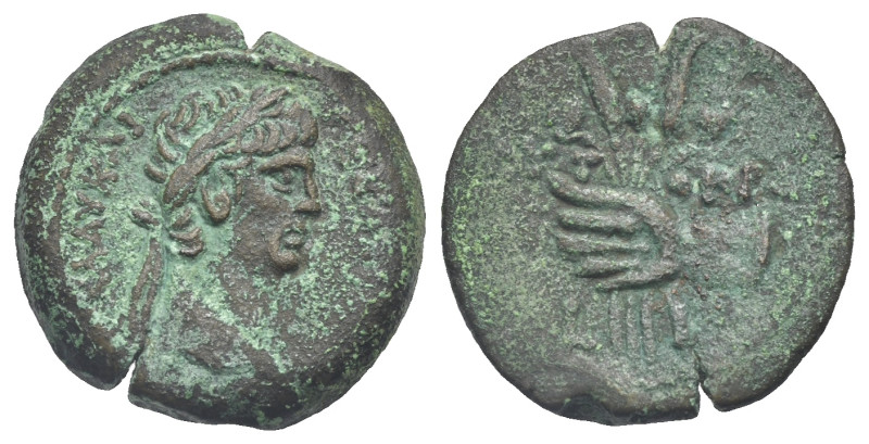 Egypt. Alexandria. Claudius, 41-54. Obol (Bronze, 20.55 mm, 5.01 g). Dated RY 10...