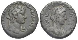 Egypt. Alexandria. Galba, 68-69. Tetradrachm (Billon, 24.85 mm, 12.59 g) Dated RY 1 (= 9 June / 28 August 68) ΛΟΥΚ ΛΙΒ ΣΟΥΛΠ ΓΑΛΒΑ ΚΑΙΣ ΣΕΒ ΑΥT Laurea...