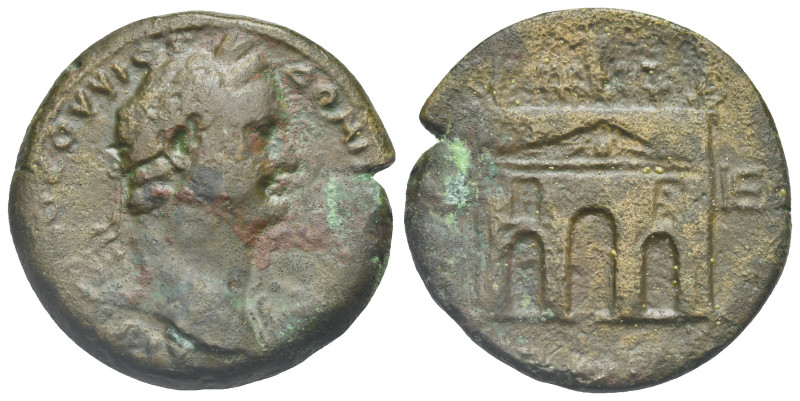 Egypt, Alexandria. Domitian, 81-96. Drachm (Bronze, 32.7 mm, 18.43 g). Dated RY ...