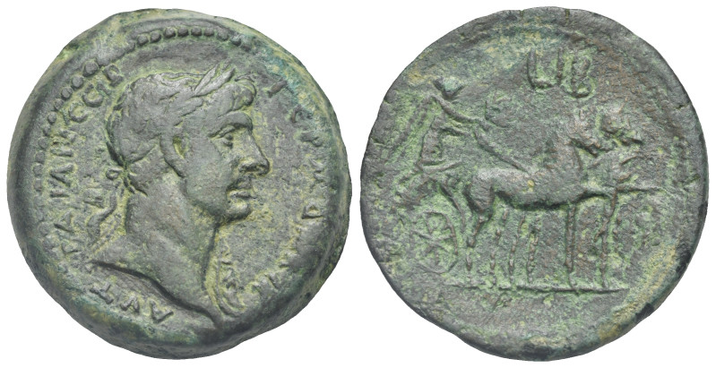 Egypt. Alexandria. Trajan, 98-117. Drachm (Bronze, 35.1 mm, 27.35 g). Dated RY 1...