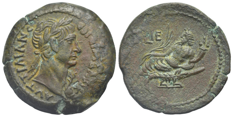 Egypt. Alexandria. Trajan, 98-117. Drachm (Bronze, 35.0 mm, 23.14 g). Dated RY 1...