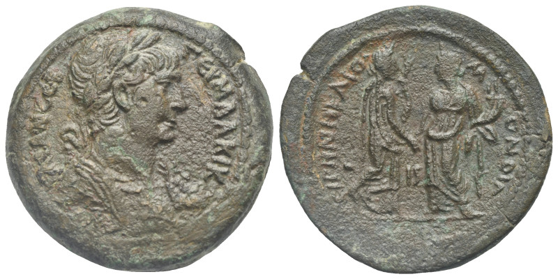 Egypt. Alexandria. Trajan, 98-117. Drachm (Bronze, 34.6 mm, 21.61 g). Dated RY 1...