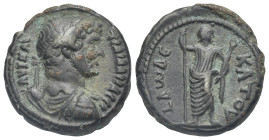 Egypt. Alexandria. Hadrian, 117-138. Tetradrachm (Bronze, 24.41 mm, 13.55 g) dated RY 12 (= 127-128) ΑΥΤ ΚΑΙ ΤΡΑΙ ΑΔΡΙΑ ϹЄΒ Laureate, draped and cuira...