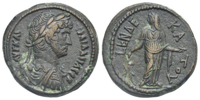 Egypt. Alexandria. Hadrian, 117-138. Hemidrachm (Bronze, 27.98 mm, 14.63 g). Dat...