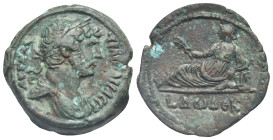 Egypt. Alexandria. Hadrian, 117-138. Hemidrachm (Bronze, 28.66 mm, 12.58 g). Dated RY 12 (= 127/8). ΑΥΤ ΚΑΙ - ΤΡΑΙ ΑΔΡΙΑ ϹΕΒ Laureate, draped, and cui...