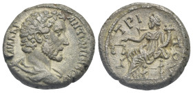 Egypt. Alexandria. Antoninus Pius, 138-161. Tetradrachm (Billon, 24.91 mm, 13.62 g). Dated RY 3 (= 139/40). ΑVΤ Κ Τ ΑΙΛ ΑΔΡ ΑΝΤWΝΙΝΟС EVСEΒ Bareheaded...
